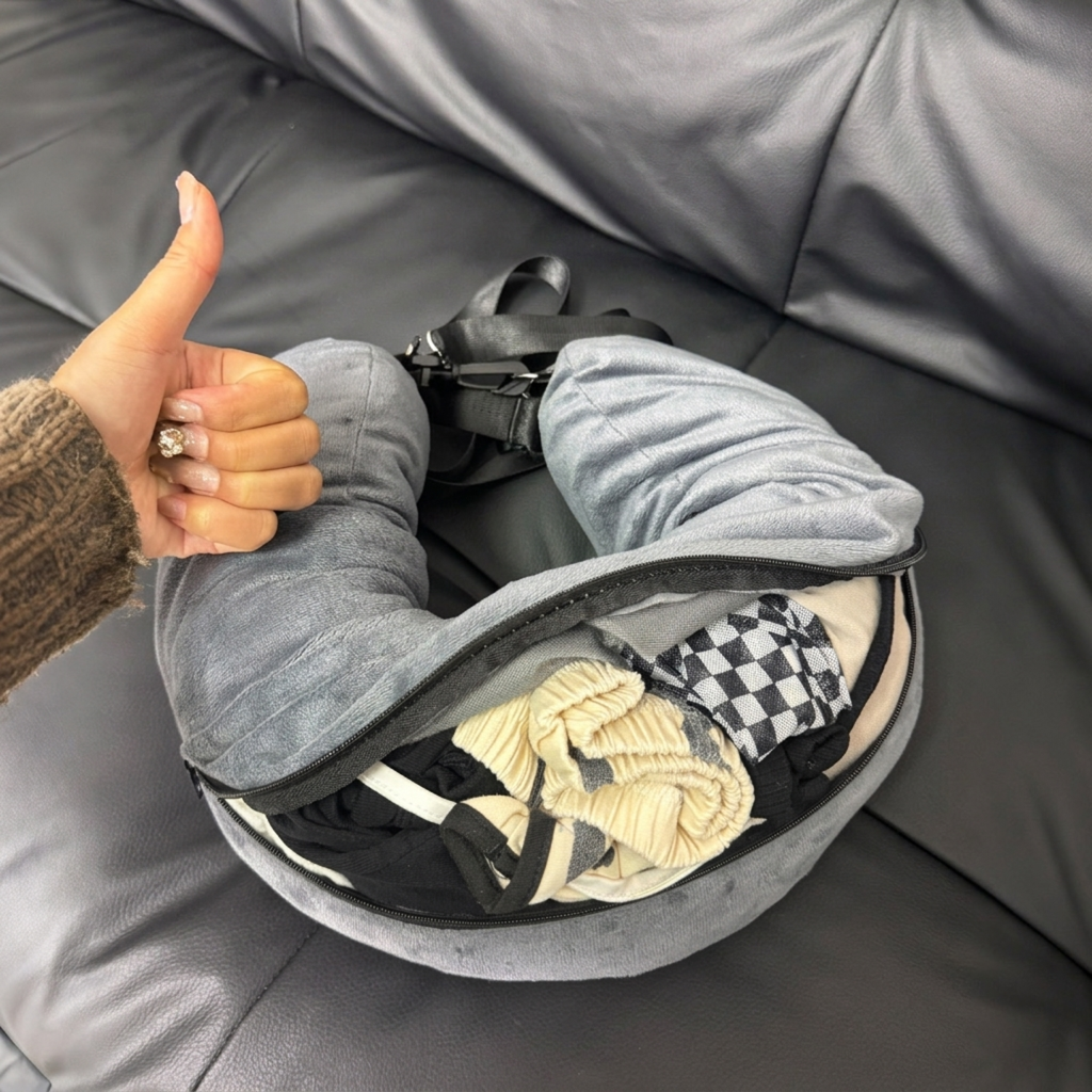 Stowe Studio Nackenkissen mit Zip-Stauraum